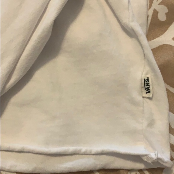 White long sleeve Vans crop top! - Picture 3 of 4